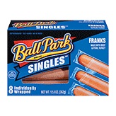 Ball Park&nbsp;Franks&nbsp;Individually Wrapped Singles 8 Ct   Full-Size Picture